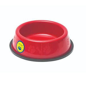 Comedouro e Bebedouro Pesado Cães Filhotes Tudo Pet Vermelho - 450 ml