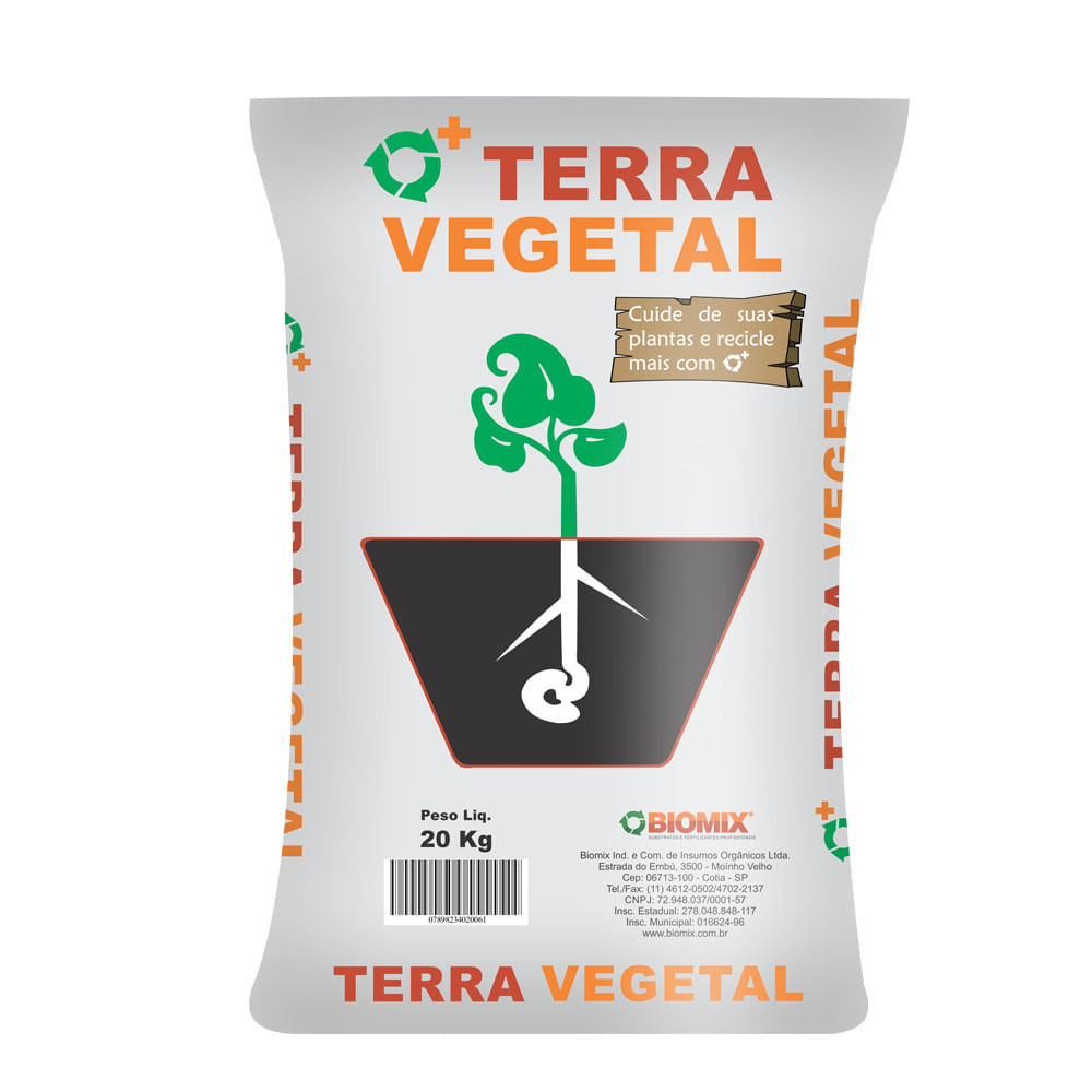 Terra Vegetal para Jardinagem Biomix