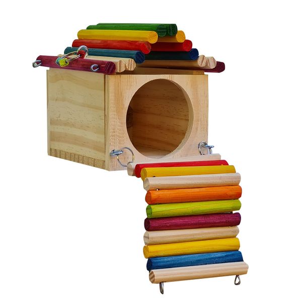 Casinha Roedores com Rampa Real Brinquedos Pet Único