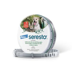 Coleira Antipulgas Seresto Cães e gatos até 8 kg - 8 meses de proteção Menor preço em Coleira Antipulgas Seresto Cães e gatos até 8 kg - 8 meses de proteção