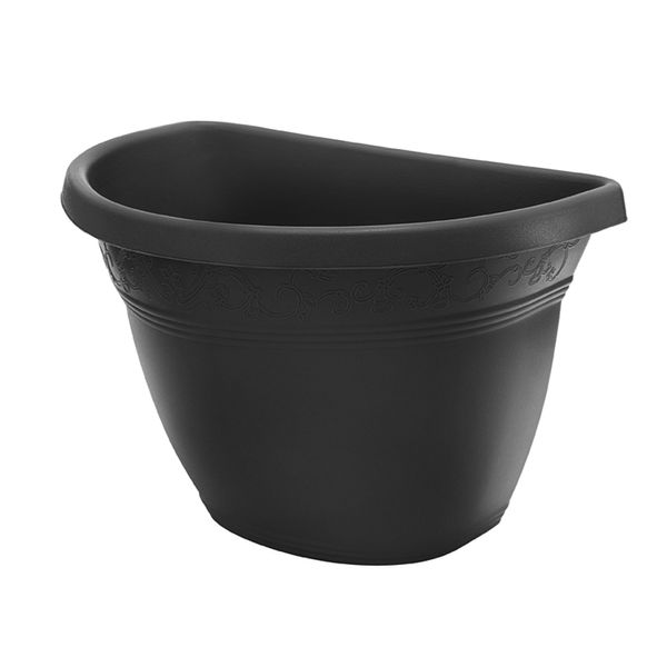 Vaso de Parede Vicenza Desli Preto 23 cm