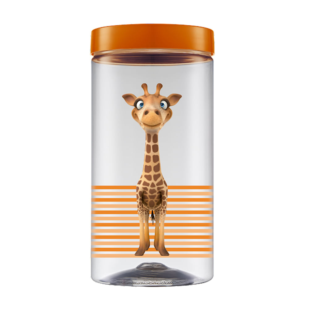 Pote Plástico Girafa Bandeirante
