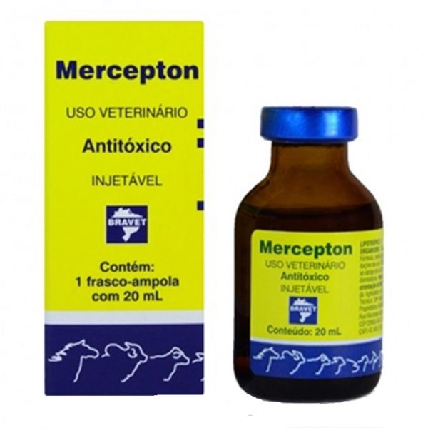 Mercepton Injetável Antitóxico Bravet 20 ml