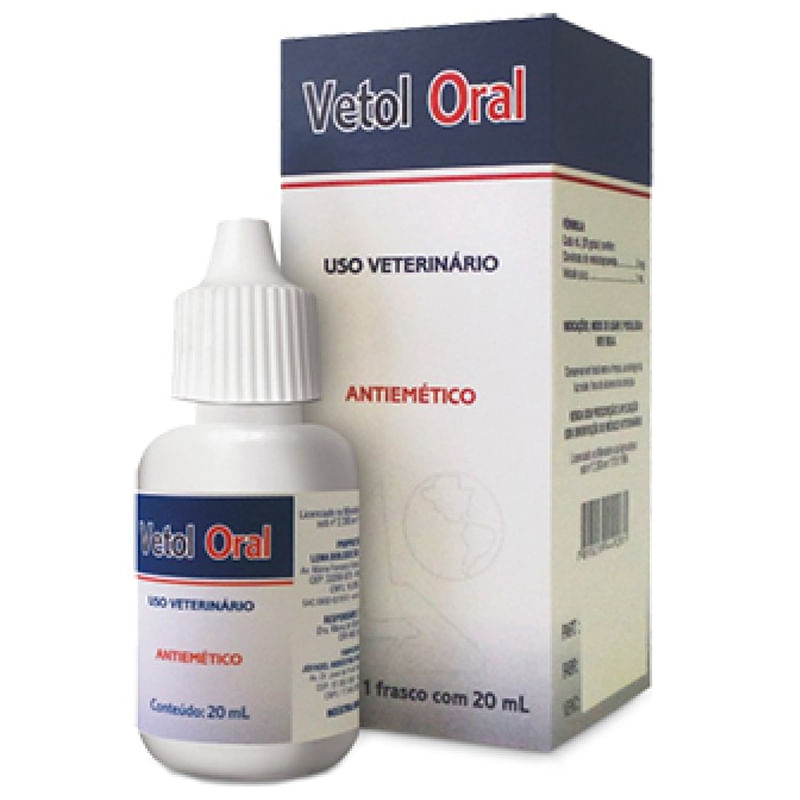 Vetol Solução Oral Lema Antiemético para Cães e Gatos