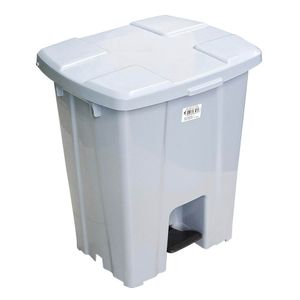 Lixeira Plástica Quadrada com Pedal JSN Cinza Menor preço em Lixeira Plástica Quadrada com Pedal JSN Cinza