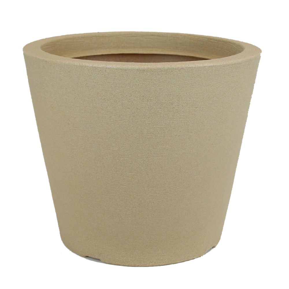 Vaso Cone Baixo Riscatto Areia