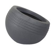 Vaso Inclinato Jateado Chumbo Vasos Vogue