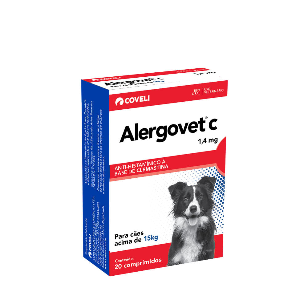 Alergovet C 1,4mg para Cães Acima de 15kg