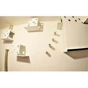 Kit Arranhador de Parede para Gatos Prateleira Central Queen Branco é boa?