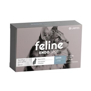 Vermífugo Feline Endospot acima de 5kg Labyes - pipeta de 1,2 ml