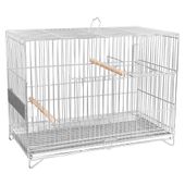 Gaiola Pássaros Criadeira Periquitos e Canários Quatiguá Prata