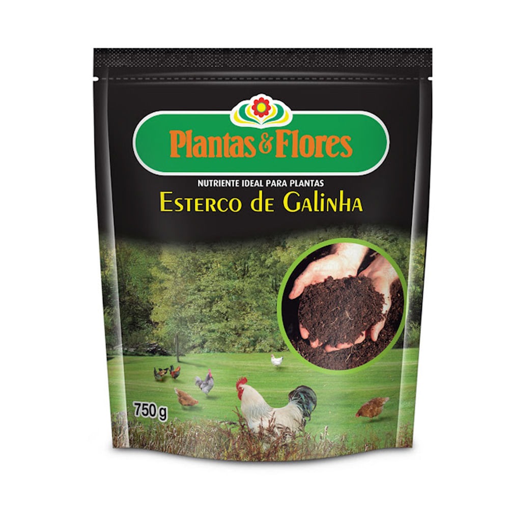 Fertilizante Esterco Galinha Plantio Plantas &amp; Flores