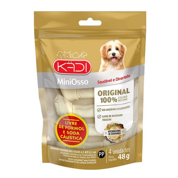 Petisco Cães Osso Original Mini Kadi 4 unidades