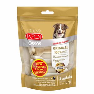 Petisco Cães Osso Original Pequeno Kadi - 3 unidades