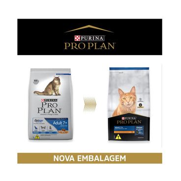 Ração Pro Plan Gatos Adultos 7+ Frango Nova embalagem
