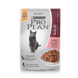 Ração Úmida Pro Plan Salmão para Gatos Adultos 85g Menor preço em Ração Úmida Pro Plan Salmão para Gatos Adultos 85g