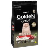 ração golden gatos adultos carne 1 kg lado