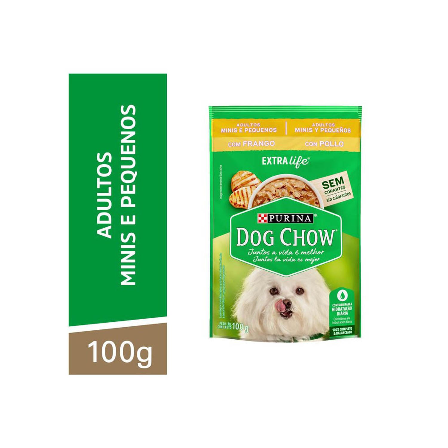 Racao-Umida-Dog-Chow-Caes-Adultos-Mini-e-Pequenos-Frango-100g