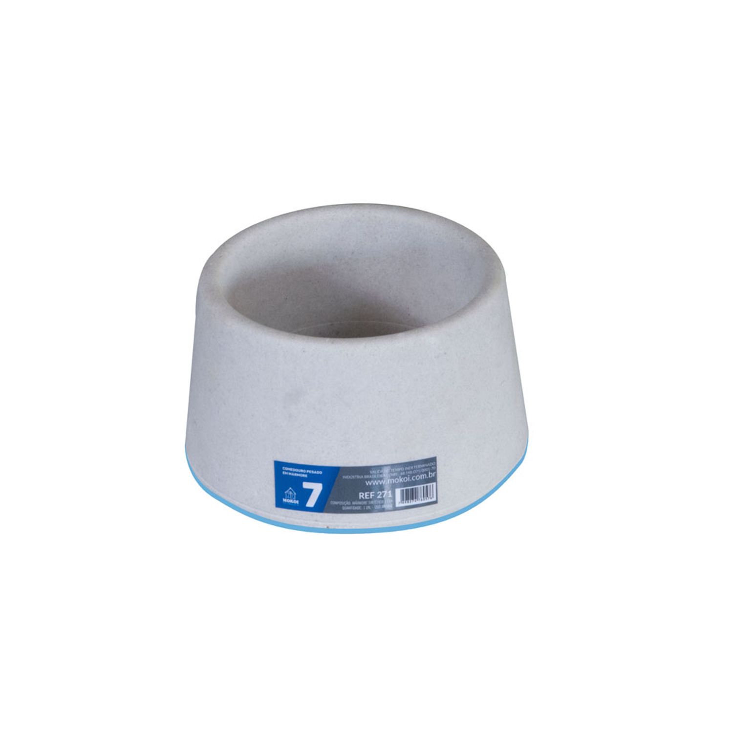 Comedouro Pesado Cocker Mokoi Branco
