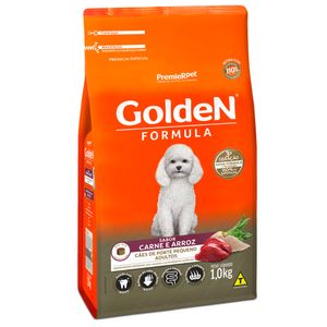 Ração Golden Formula Cães Adultos Raças Pequenas Carne e Arroz Mini Bits