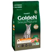 Ração Golden Seleção Natural Gatos Adultos Frango e Arroz 1kg