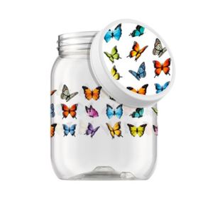 Pote Armazenamento Borboleta Bandeirante