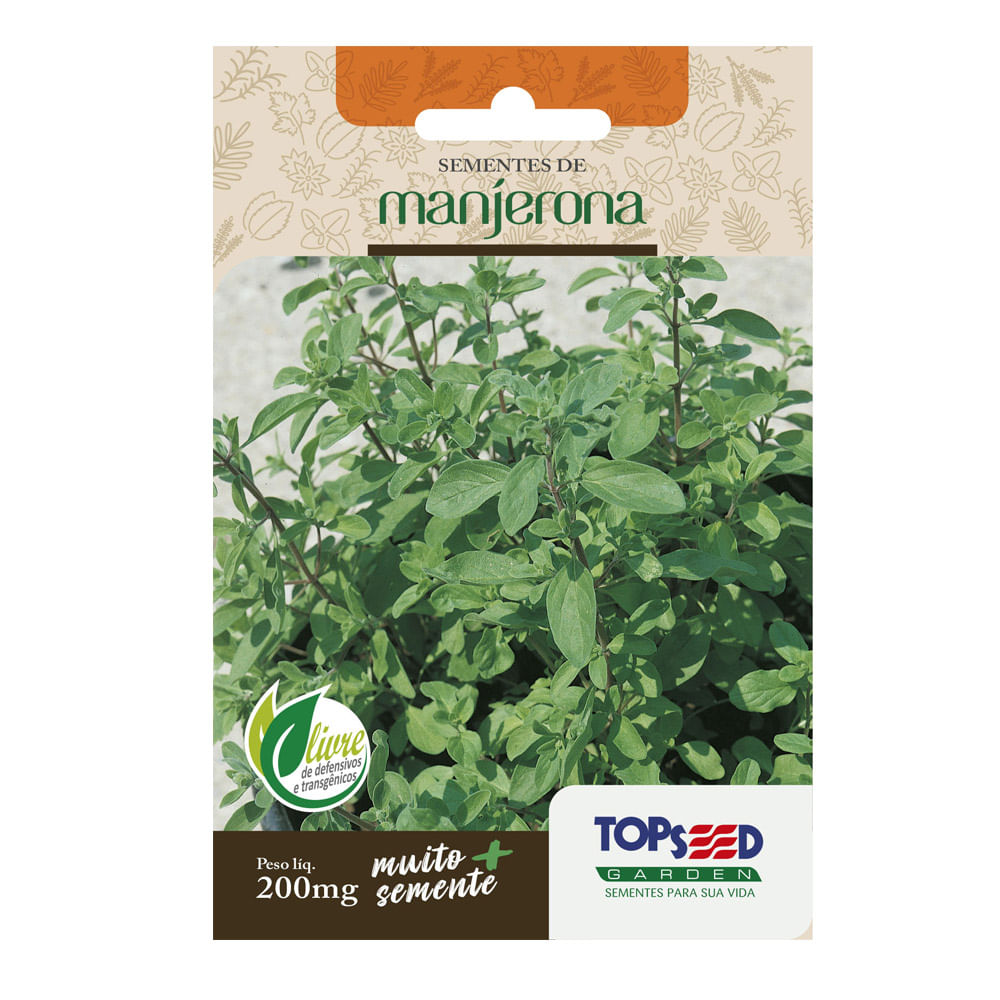Sementes de Manjerona Tradicional Topseed Garden