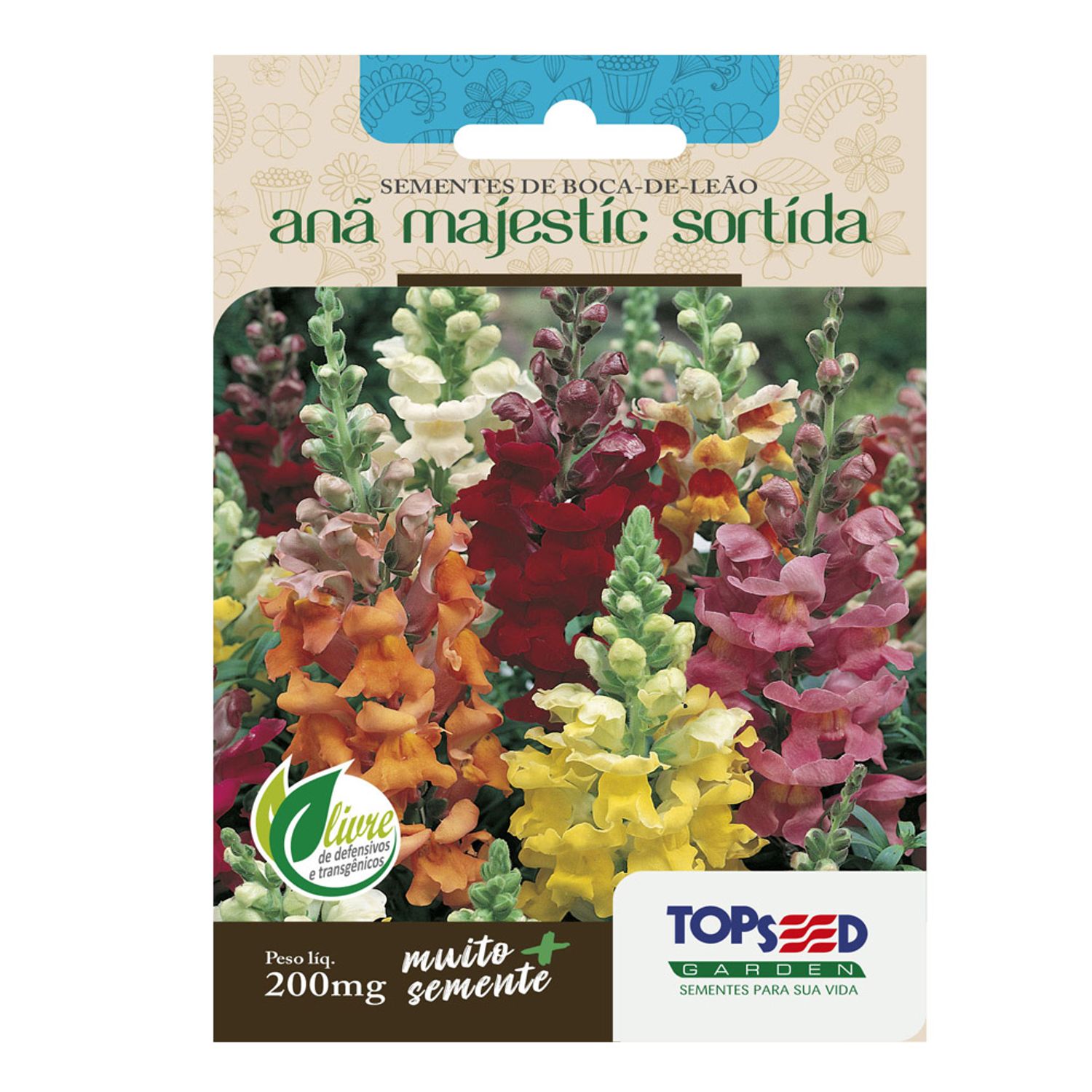 Semente Boca de Leão Ana Majestic Sortida Topseed Garden