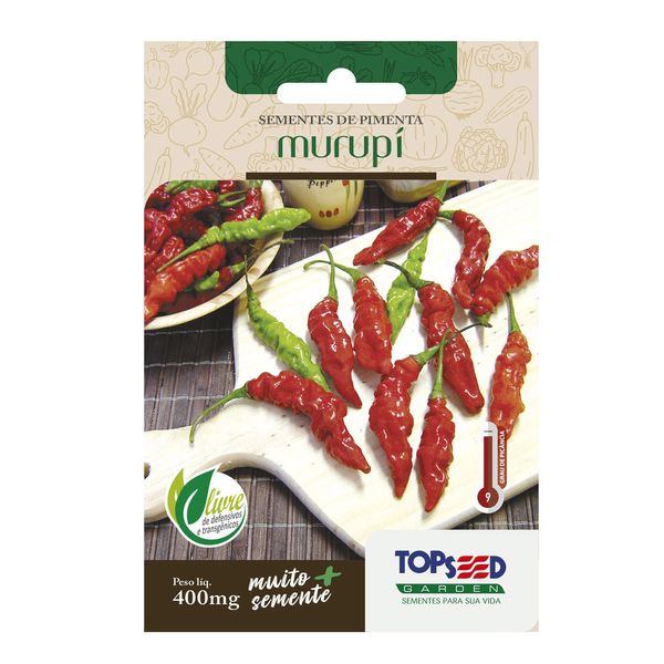 Sementes de Pimenta Murupi Tradicional Topseed Garden Único