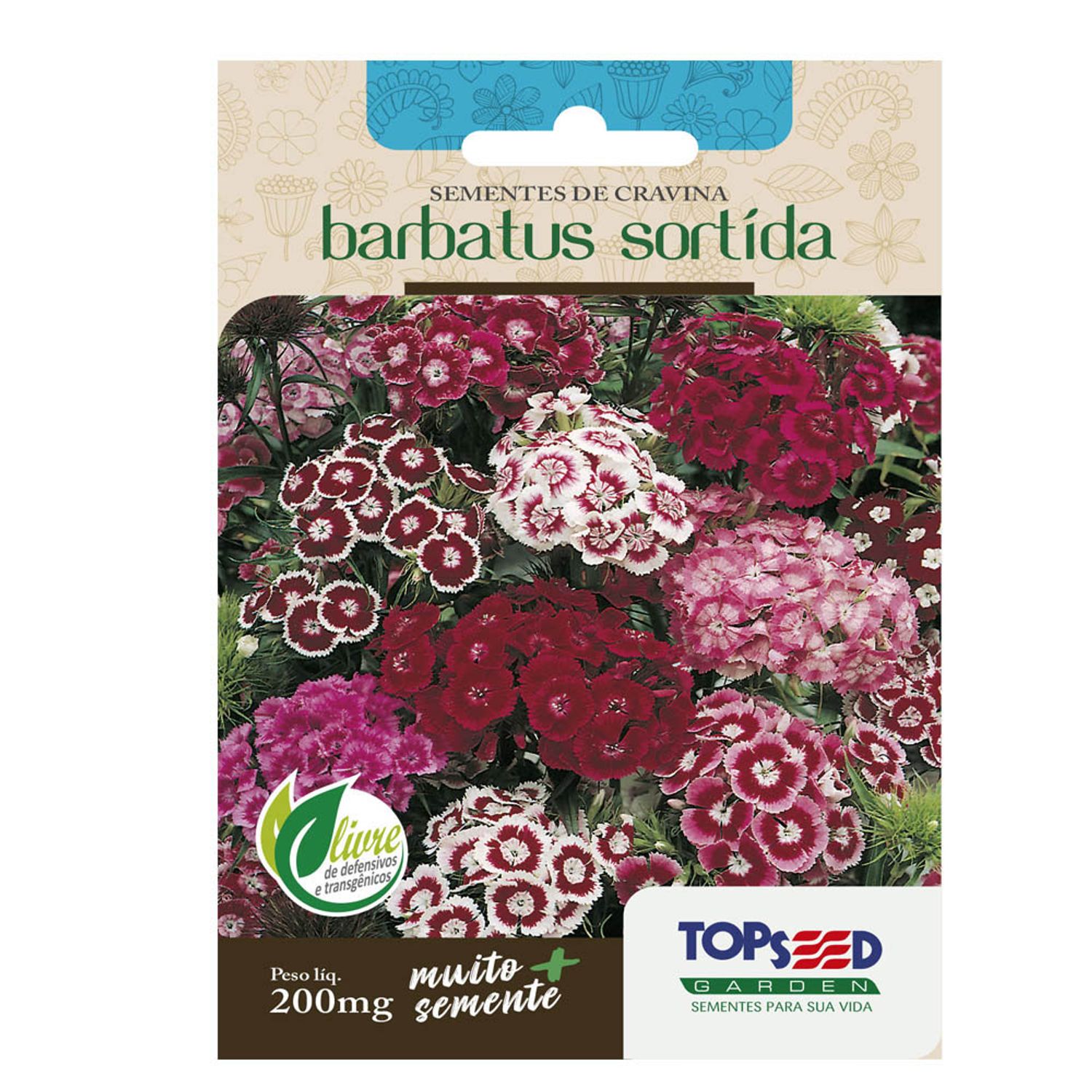 Semente Cravina Barbatus Sortido Topseed Garden