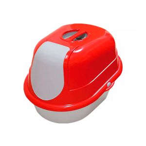 Banheiro Cat Toalete Furacão Pet Vermelho - Único