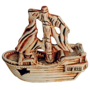 Enfeite Caravela Envelhecida Trema – Único