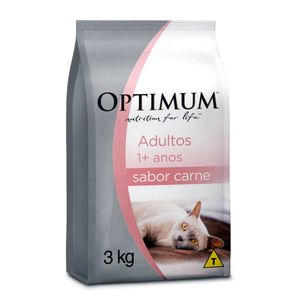 Ração Optimum para Gatos Adultos 1+ anos Carne