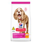 racao hills science diet canino cães adulto 11 pequenos e mini