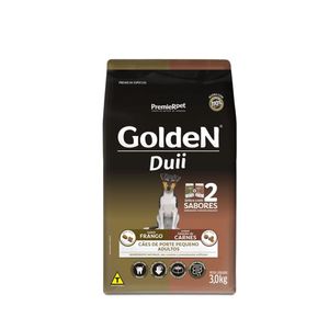 Ração Golden Duii Cães Adultos Porte Pequeno Frango e Carne - 3 kg