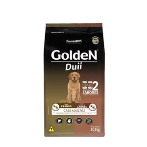 Ração Golden Duii Cães Adultos Frango e Carne - 10,1 kg