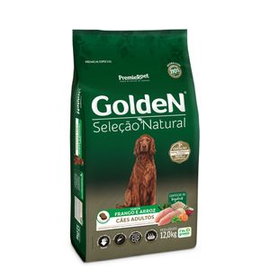 Ração Golden Seleção Natural Cães Adultos Frango e Arroz