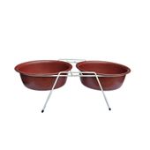 Comedouro Duplo Royale Vermelho