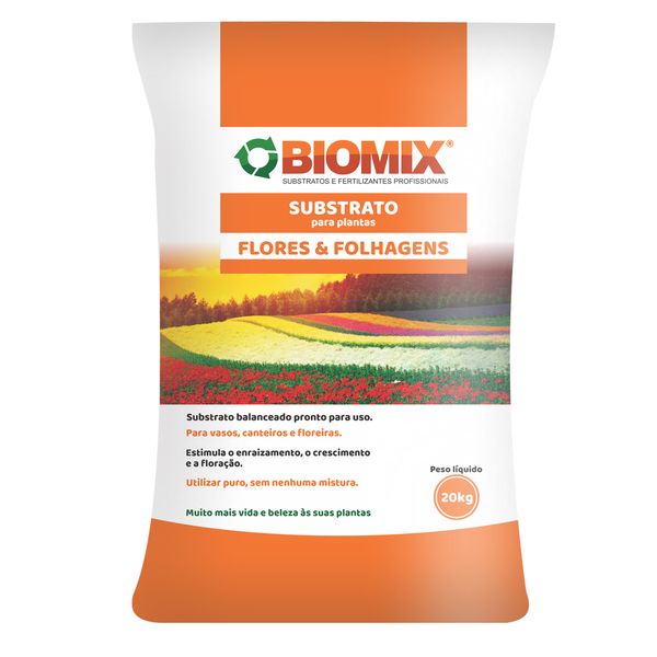 Substrato para Plantas, Flores e Folhagens Biomix 20 kg