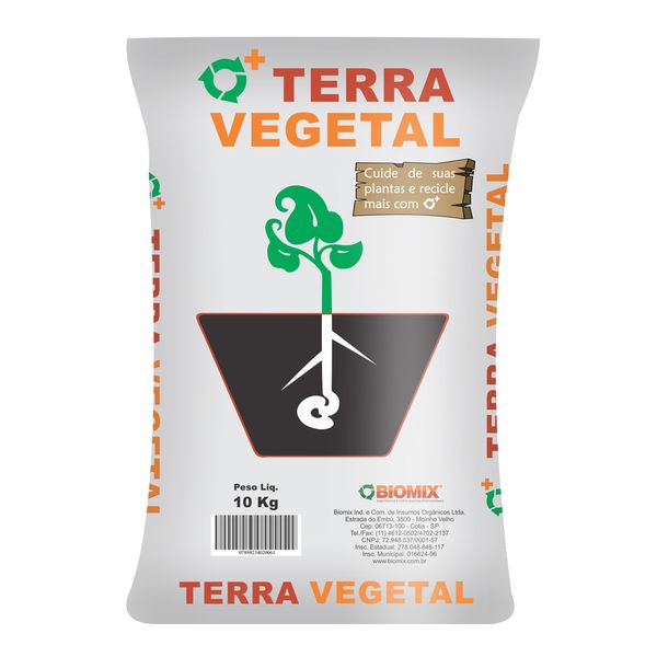Terra Vegetal para Jardinagem Biomix 10 kg