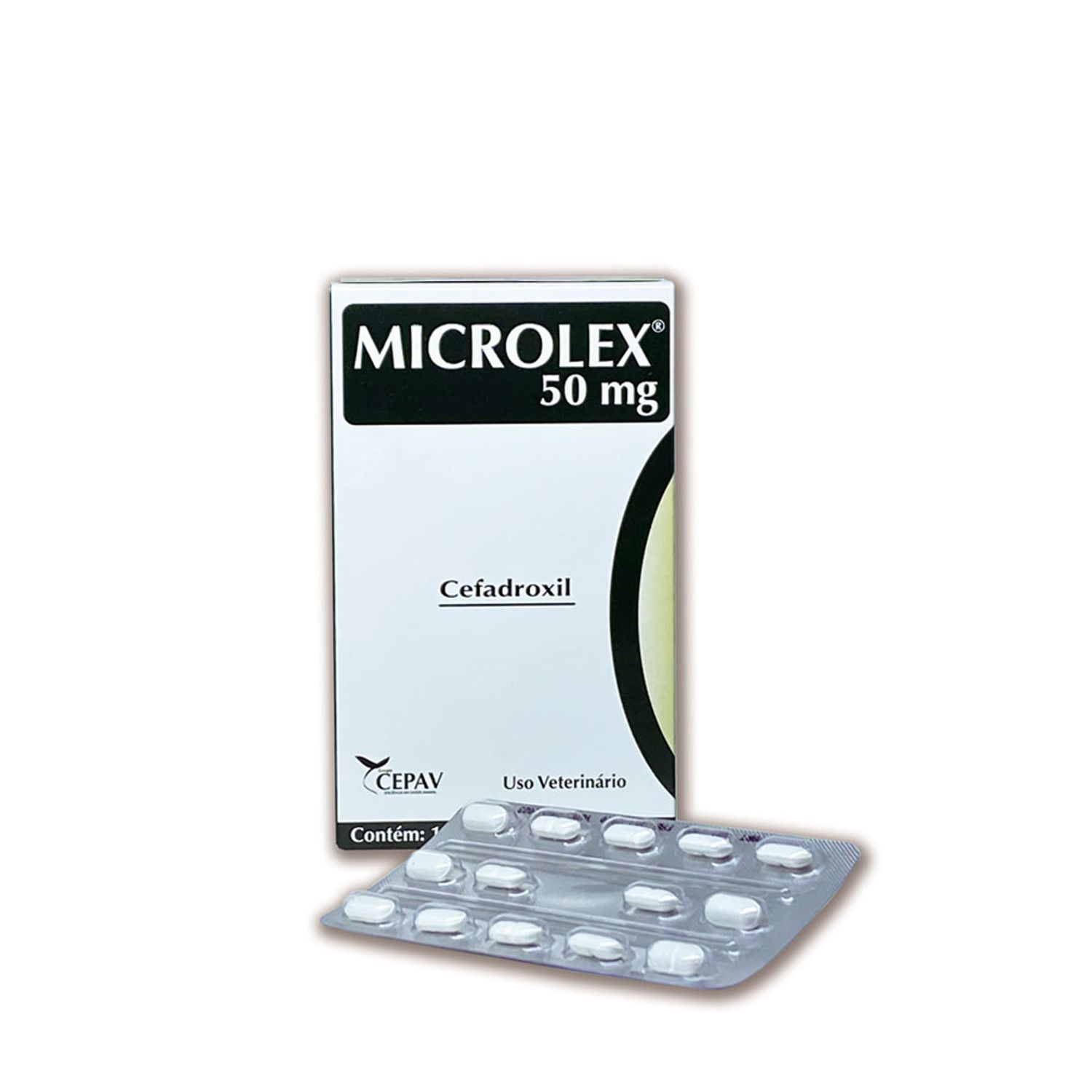 Antibiótico Microlex 50mg Cães e Gatos Cepav