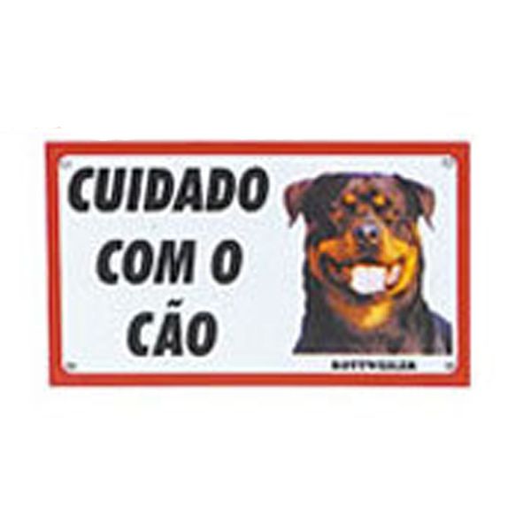 Placa de Advertência Rottweiler AMF Único