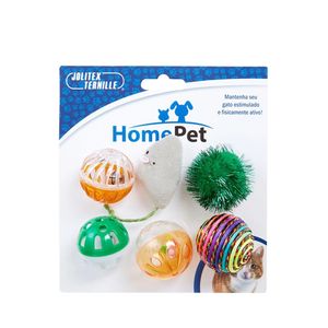 Brinquedo Kit Gatinho Feliz HomePet – 6 unidades