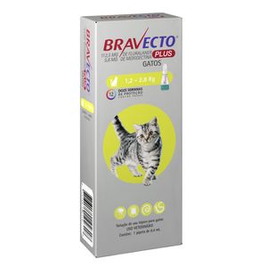 Antipulgas Bravecto Plus Gatos 1,2 a 2,8 kg - 0,4 ml