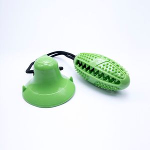Brinquedo Mordedor com Ventosa Bola Futebol Americano Mellpets Verde - Único