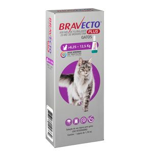 Antipulgas Bravecto Plus Gatos 6,25 a 12,5 kg - 1,79 ml