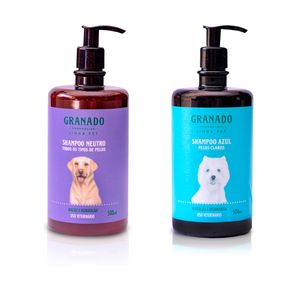 Kit Shampoo Neutro e Pelos Claros Granado Pet - 500 ml