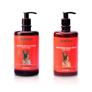 Kit Shampoo e Condicionador Pelos Escuros Granado Pet - Único