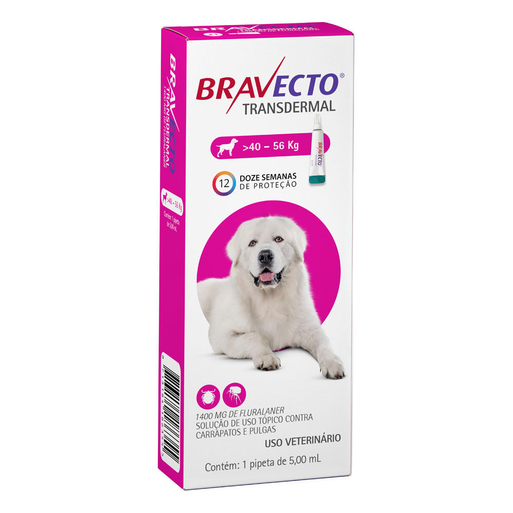 Antipulgas Bravecto Transdermal Cães 40 a 56 kg