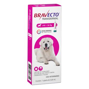 Antipulgas Bravecto Transdermal Cães 40 a 56 kg - 1400 mg